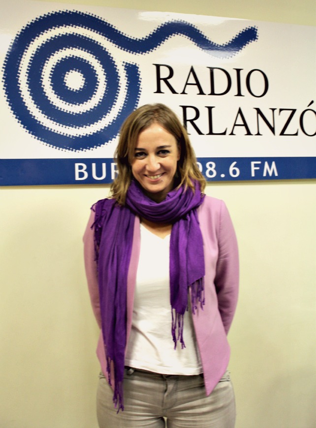 Tania Sánchez en Radio Arlanzón