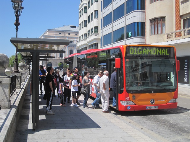 Aitobús urbano de Burgos.