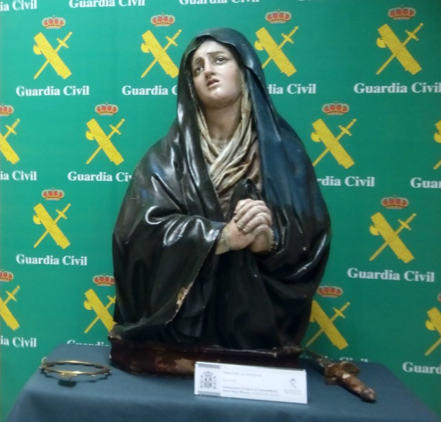 Virgen Dolorosa de la Iglesia de Quintanilla del Monte Rioja