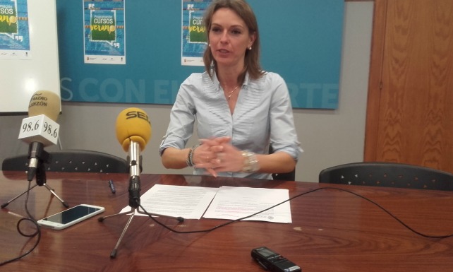 La responsable del área de Deportes, Lorena de la Fuente. 