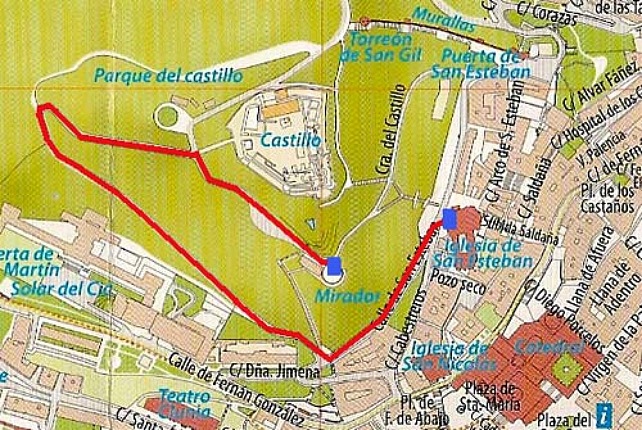 Plano del Vía Crucis Penitencial. | Junta de la Semana Santa de Burgos
