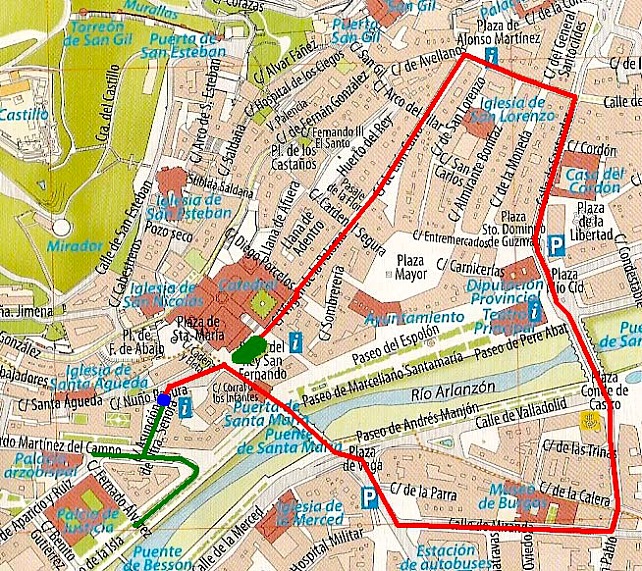 Plano de la Procesión del Santo Entierro. | Junta de Semana Santa de Burgos