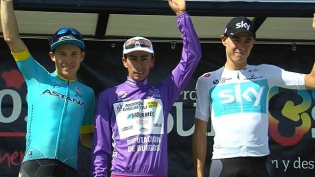 Podium final de la Vuelta a Burgos.