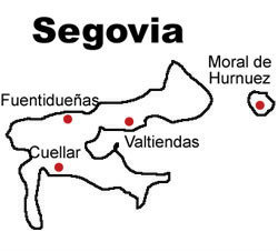 Mapa DOP Valtiendas