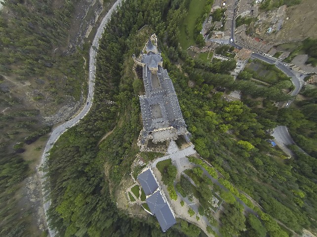 Foto aérea del Alcázar de Segovia