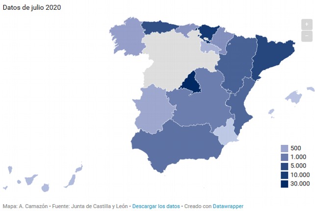  Mapa: A. Camazón Fuente: Junta de Castilla y León 