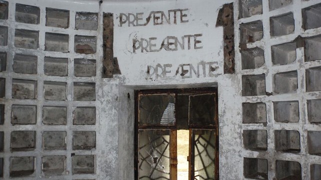  El interior de la pirámide de los italianos. Imagen cedida por Juan Carlos Díaz. 