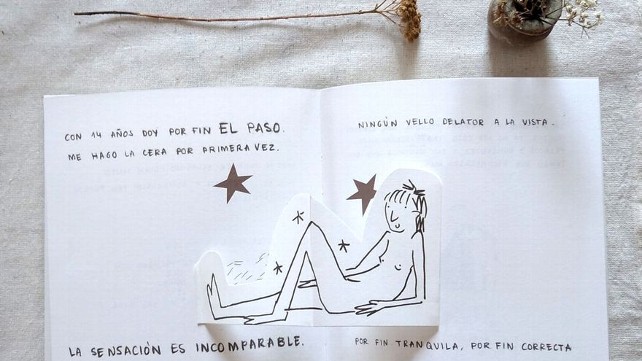 Imagen del cómic 'Pelos'. Cedida por Elena Díaz-Roncero